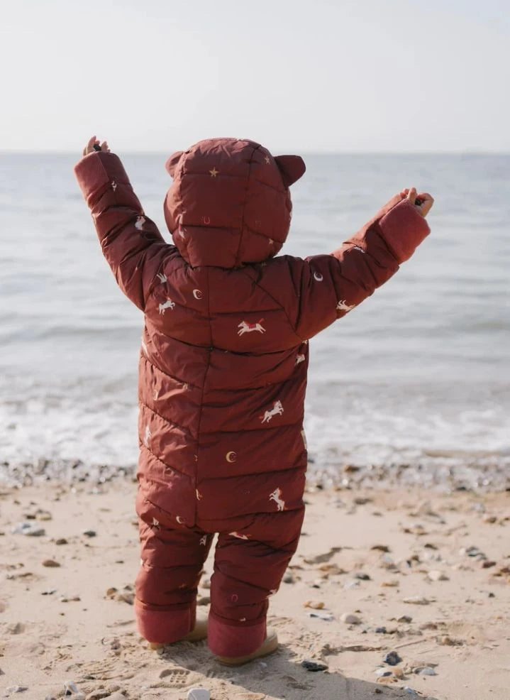 Töastie - Aus recycelten Fasern hergestellte wasserdichte Reitjacke | Terracotta