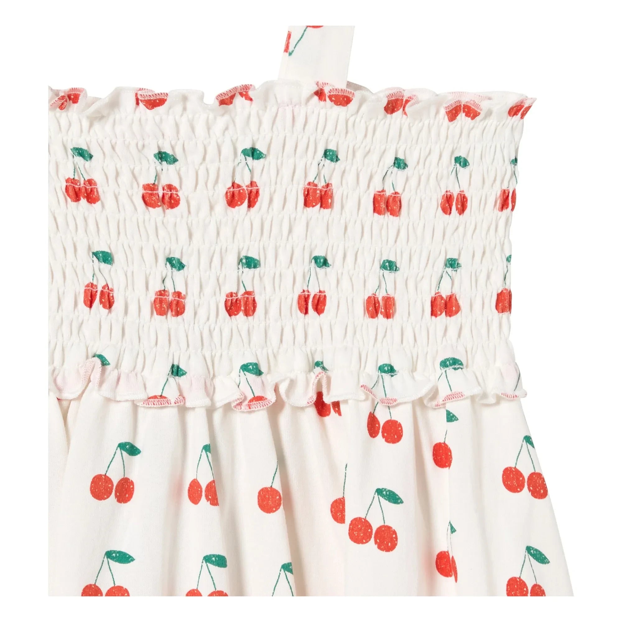 Tinycottons - Cerises Tankkleid aus Bio-Baumwolle | Weiß