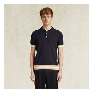 Ché Studios - Quinn Baumwoll-Poloshirt | Marineblau