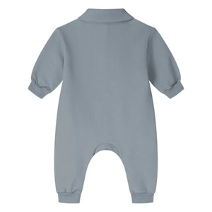 Gray Label - Organik pamuklu polo yaka tulum | Gri
