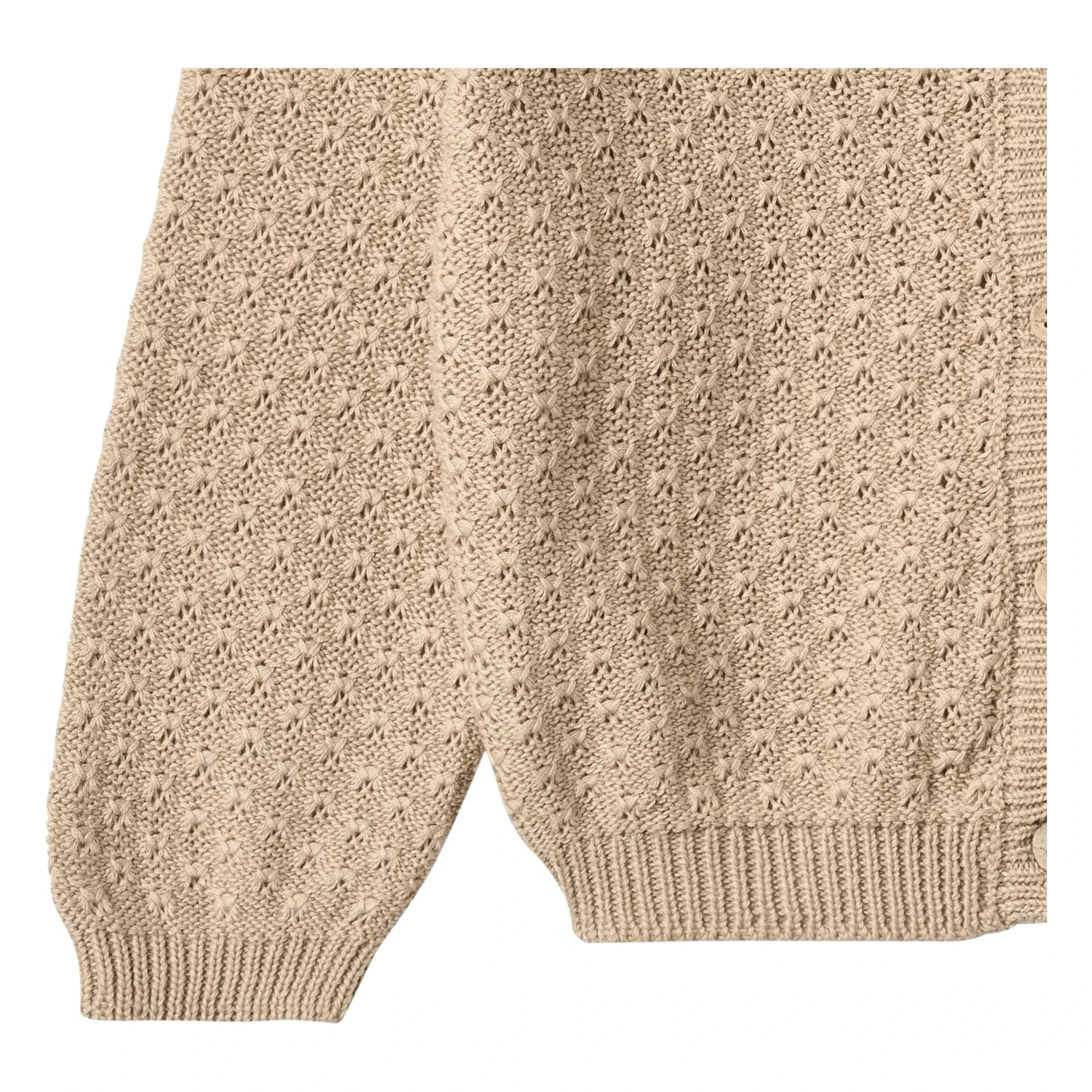 Weizen - Magnella Bio-Baumwoll-Cardigan | Ecru