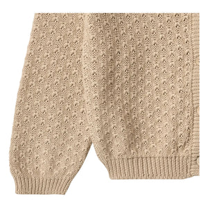 Weizen - Magnella Bio-Baumwoll-Cardigan | Ecru