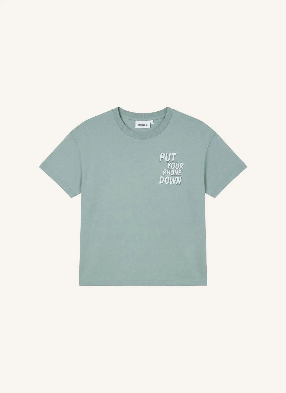 Cos I Said So - "Leg dein Handy weg" T-Shirt | grau-blau