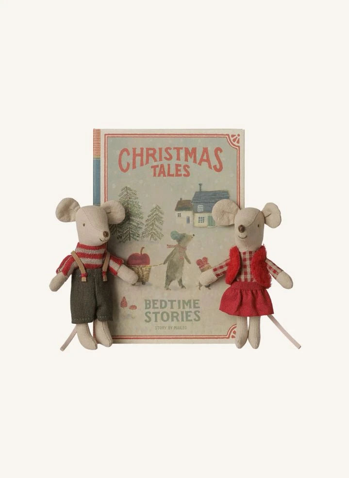 Maileg - In einer Buchform Box ein Paar Weihnachtsmäuse
