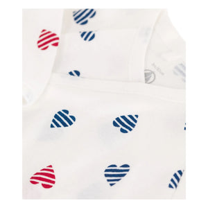 Petit Bateau - Schlafanzug aus Bio-Baumwolle Baye | Ecru