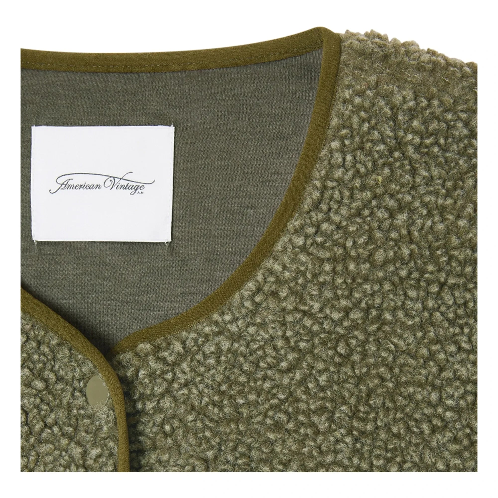 American Vintage - Hoktown Ärmellose Jacke | Meliertes Khaki