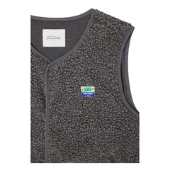 American Vintage - Hoktown Fleece Weste | Dunkel meliertes Grau