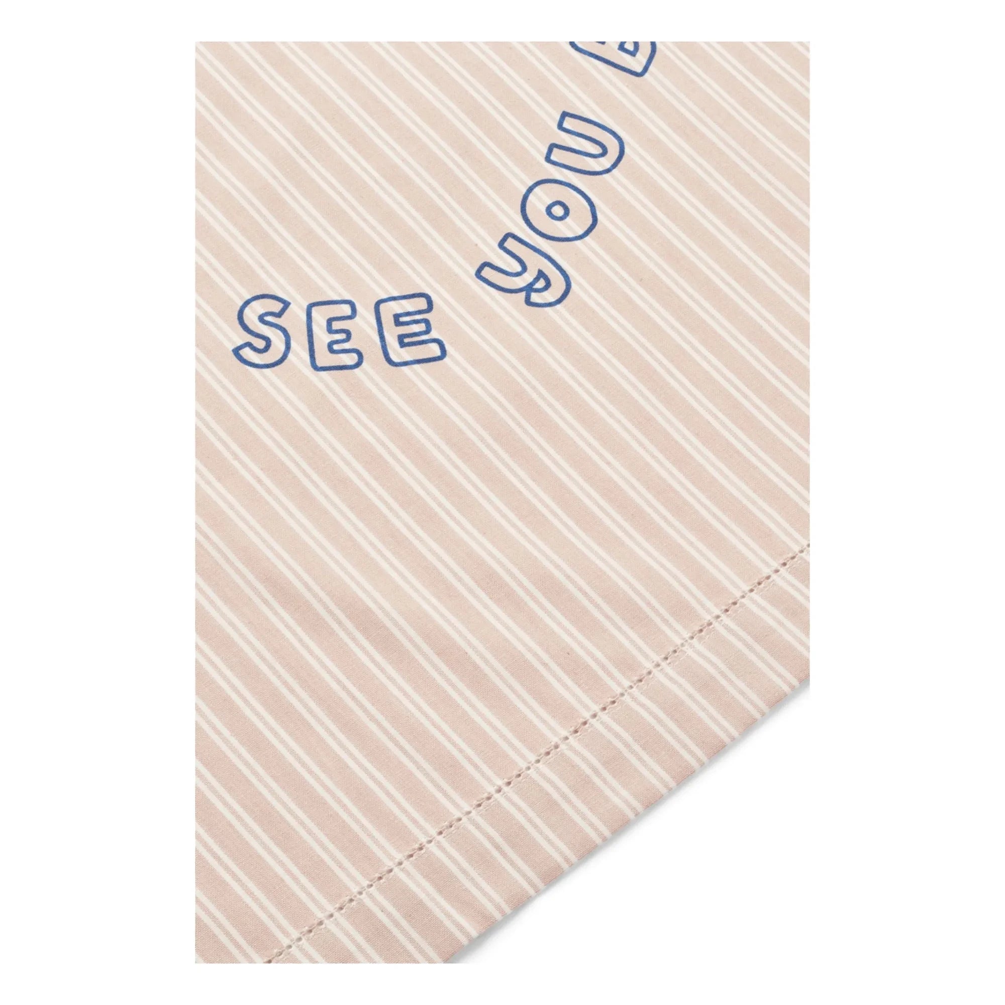 Liewood - Bio-Baumwolle Paige Strandtuch | Y/D gestreift Sorbet rose/Creme de la creme
