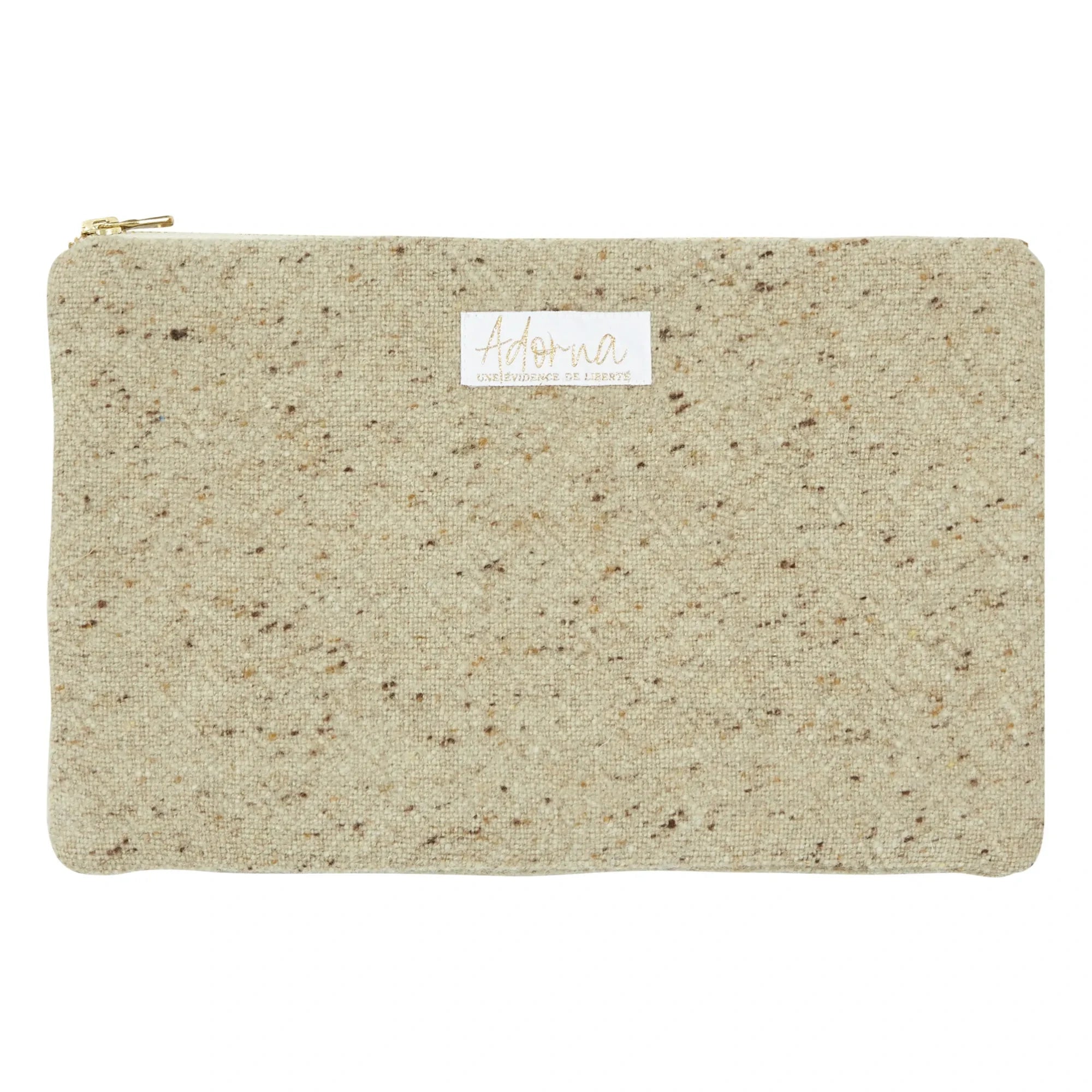Adorna - Beutel aus Wolle und Leinen | Heather Beige