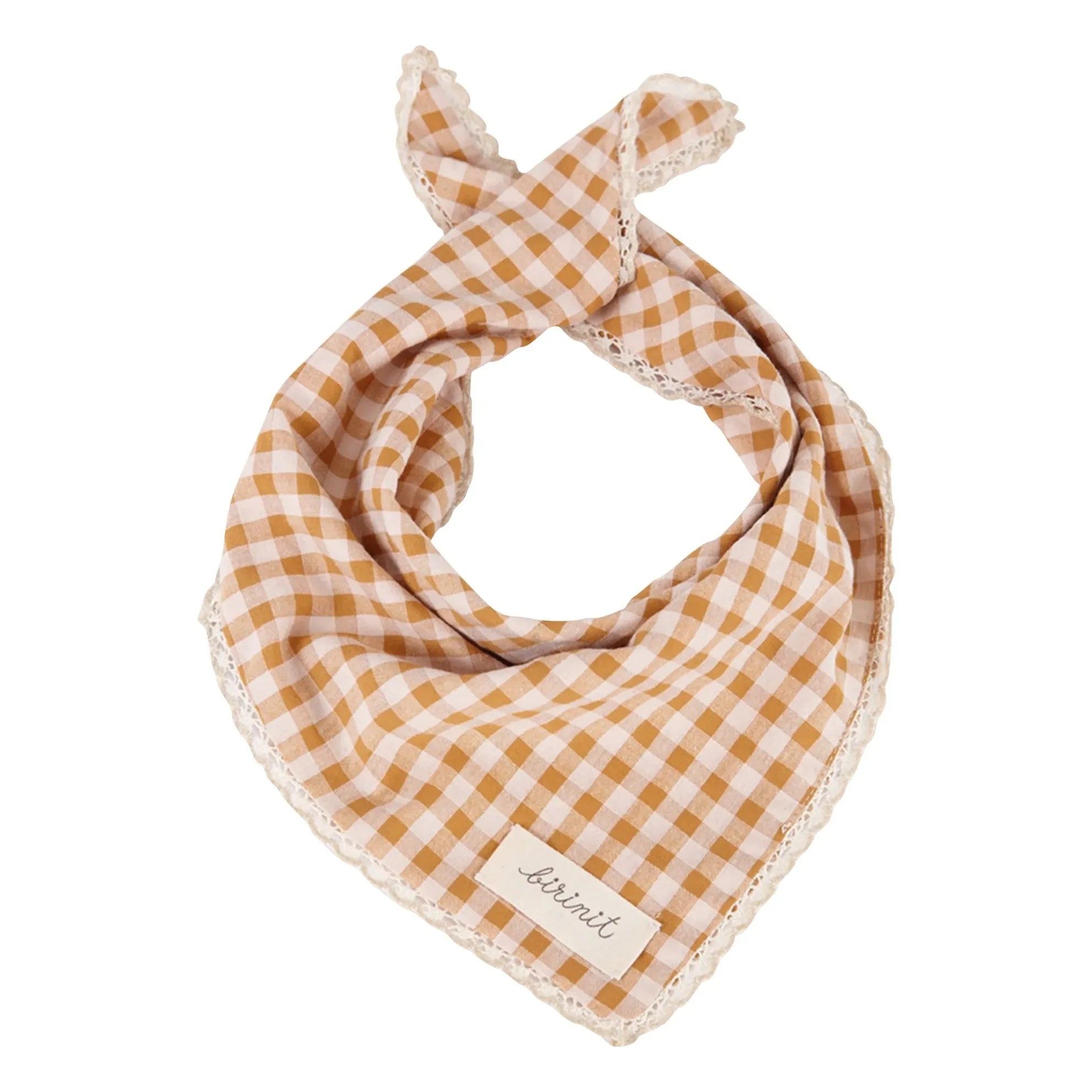 birinit - Bandana Vichy Bio-Baumwolle | Karamell