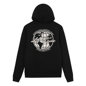 Les Deux - Ben Globe Bio-Baumwoll-Hoodie | Tiefschwarz