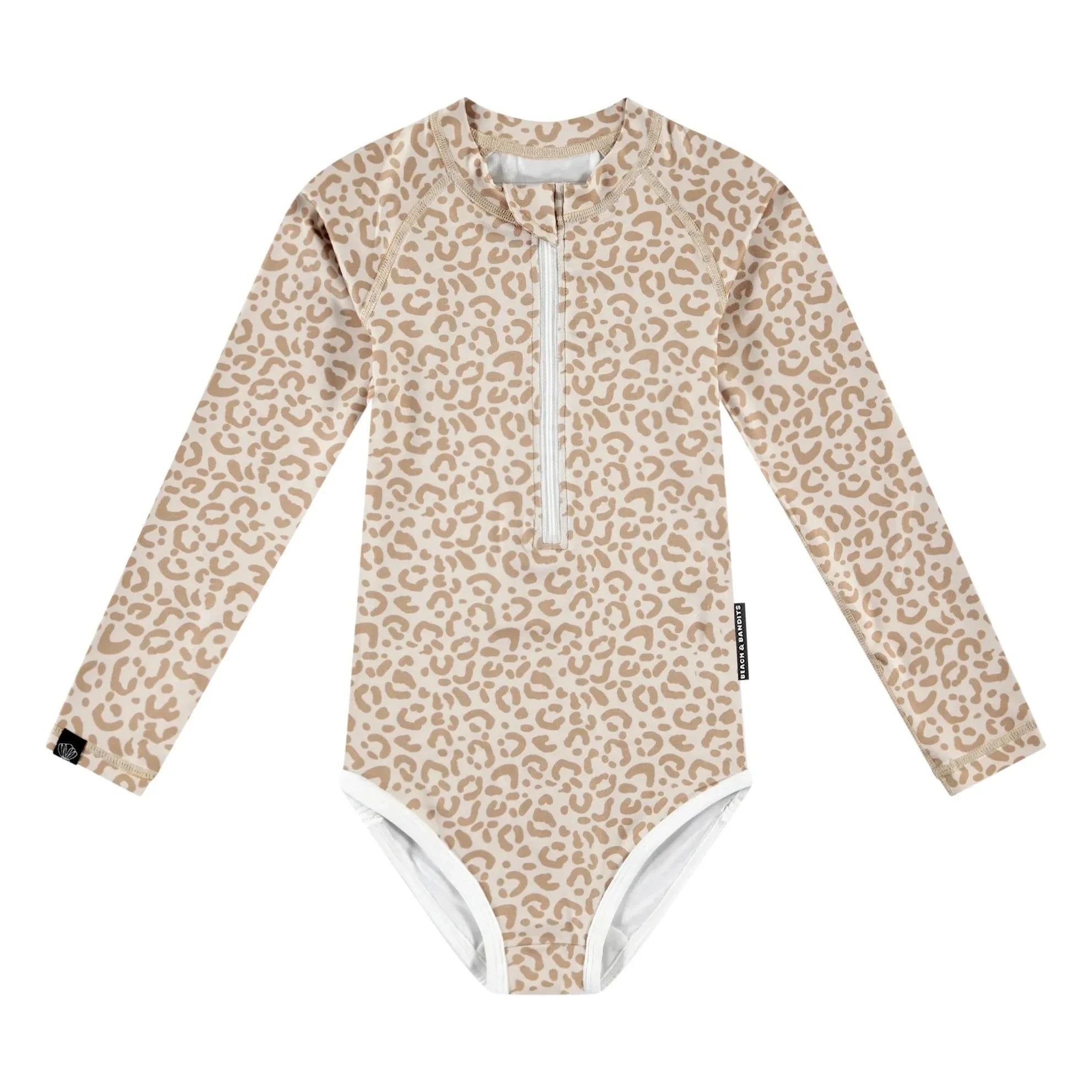 Beach & Bandits - Smiley UV-Schutz Badehose recycelte Fasern | Beige