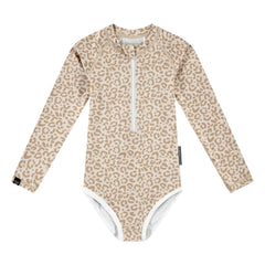 Beach & Bandits - Smiley UV-Schutz Badehose recycelte Fasern | Beige