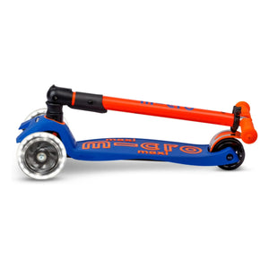 Micro - Maxi Klappbarer Neon LED Scooter | Orange