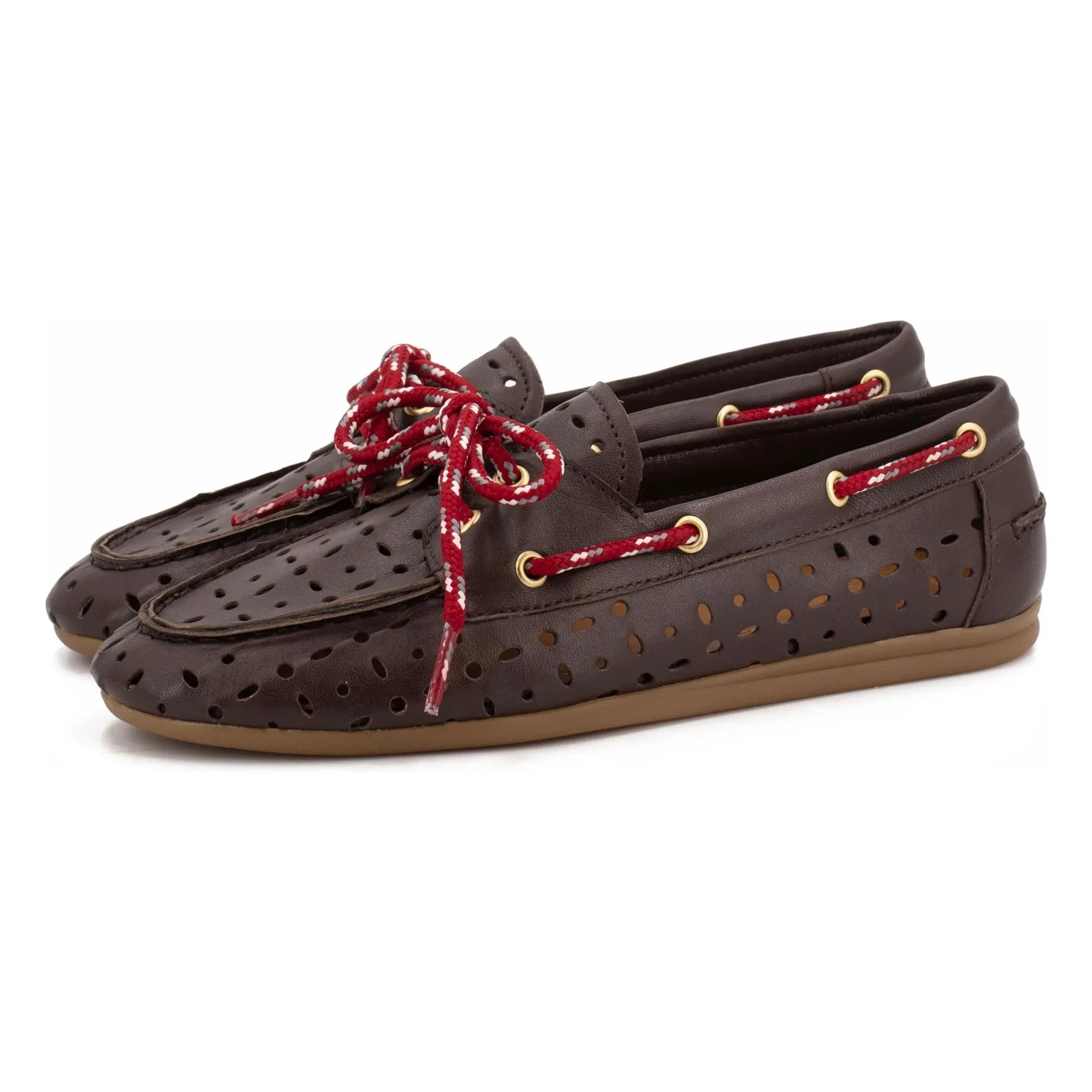 Toral - Kimana Lederne Bootsschuhe | Schokolade