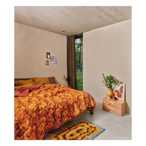 HKliving - Funk Wollteppich | Honig