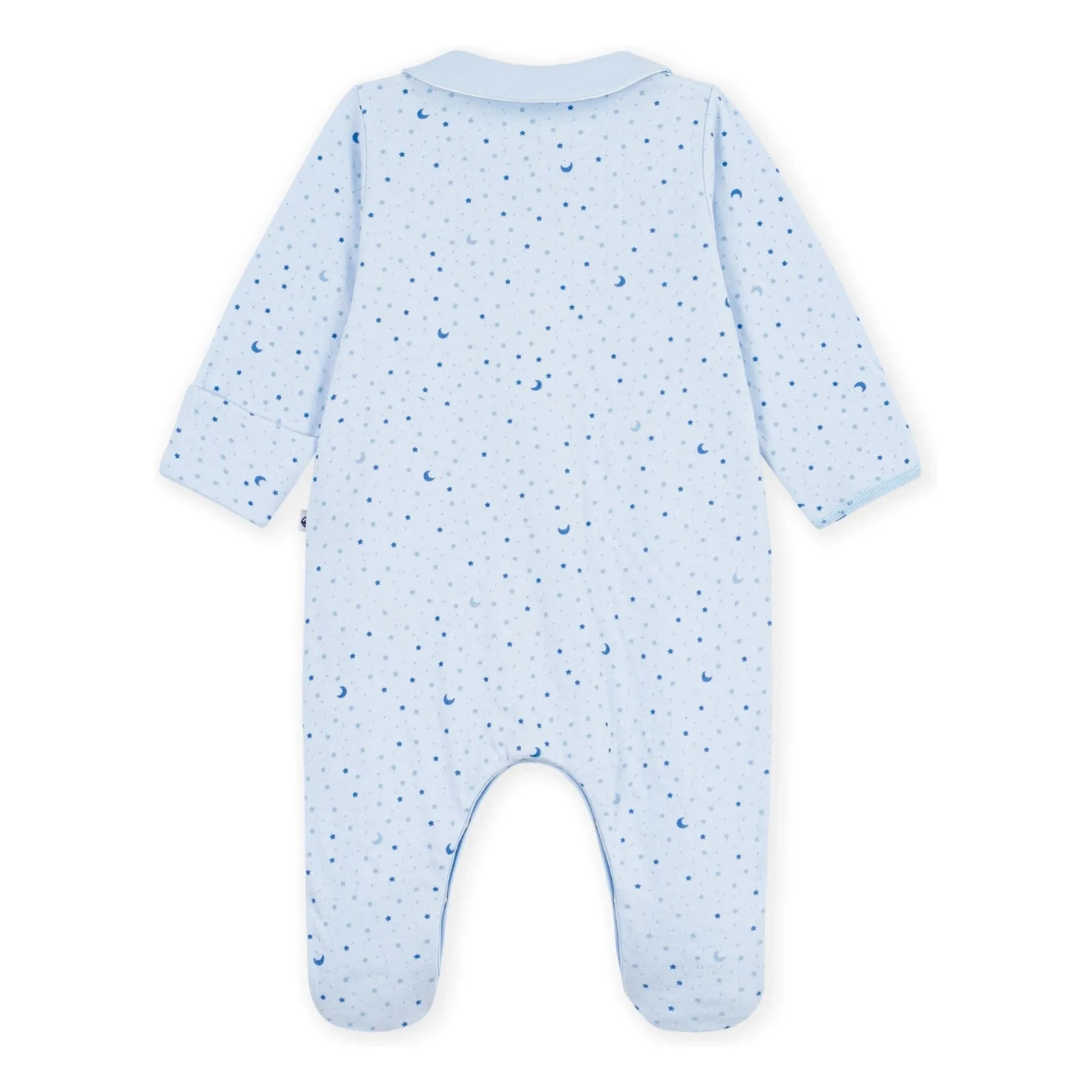 Petit Bateau - Pyjamas Dors Bien Etoiles Tubique Pamuklu Organik | Açık mavi