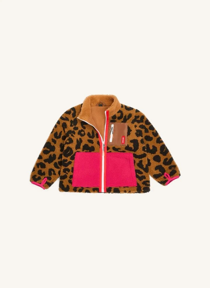 Hallo Hossy - Leoparden-Fleecejacke | Braun