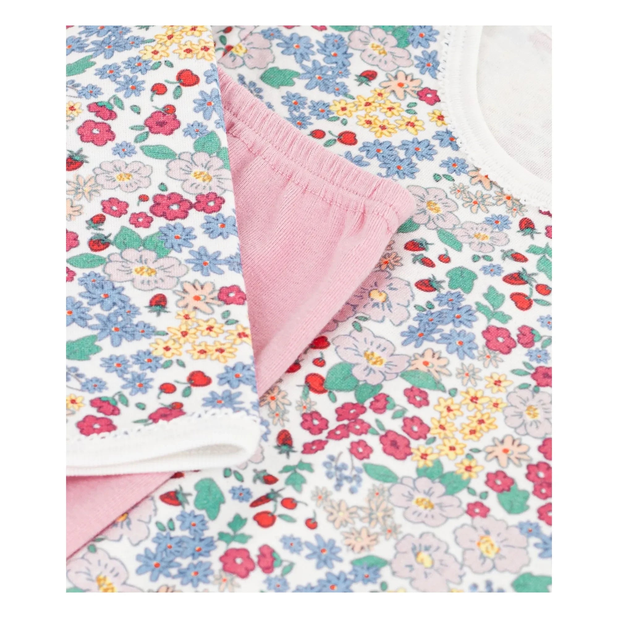 Petit Bateau - Gece Elbisesi ve Tayt Tubic Organik Pamuk | Pembe
