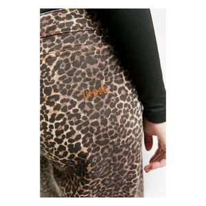 Indee – Leoparden-Tonikum-Jeans | Braun