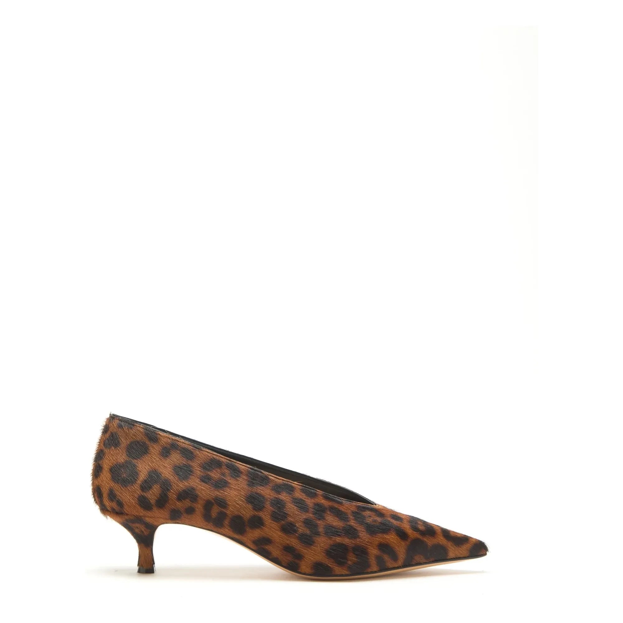 Le Monde Beryl – Pantoletten aus Leoparden-Kalbsleder | Braun