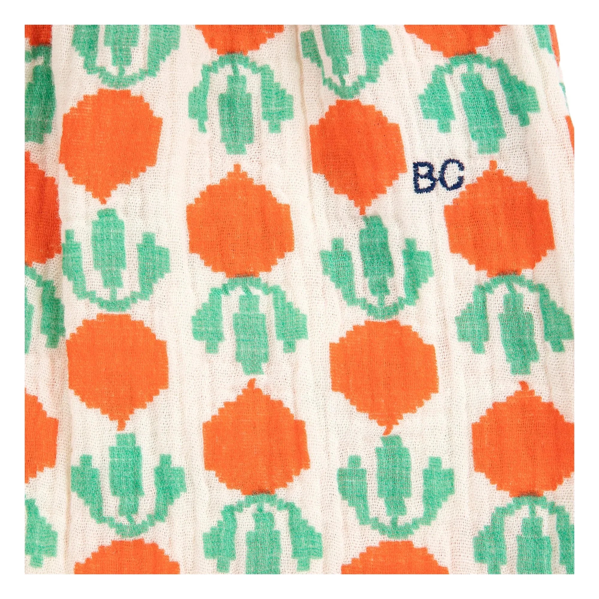 Bobo Choses - Bio-Baumwoll-Gaze-Hose mit Rüben-Motiv | Ecru