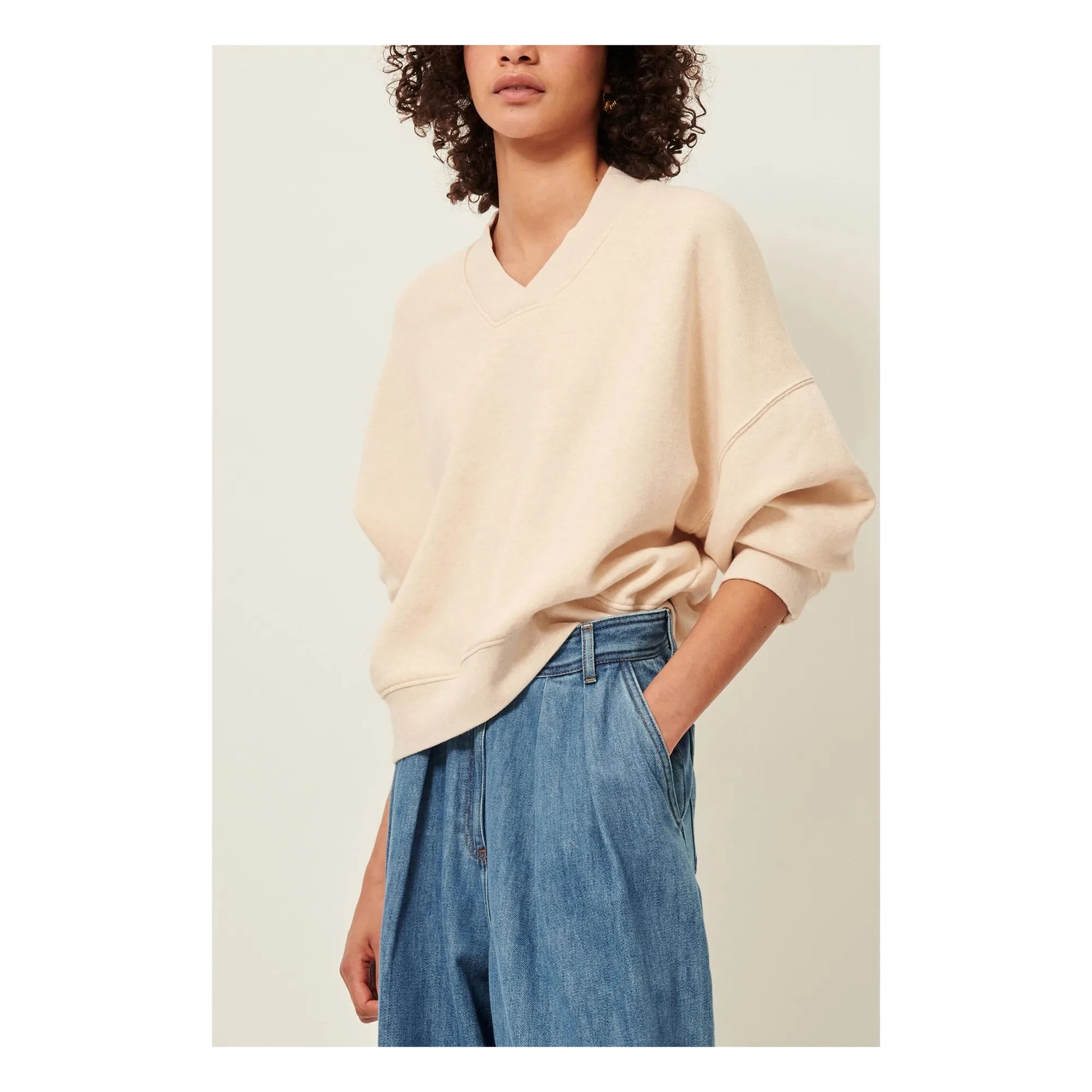 Sessùn - Vechill Pamuk Sweatshirt | Krem