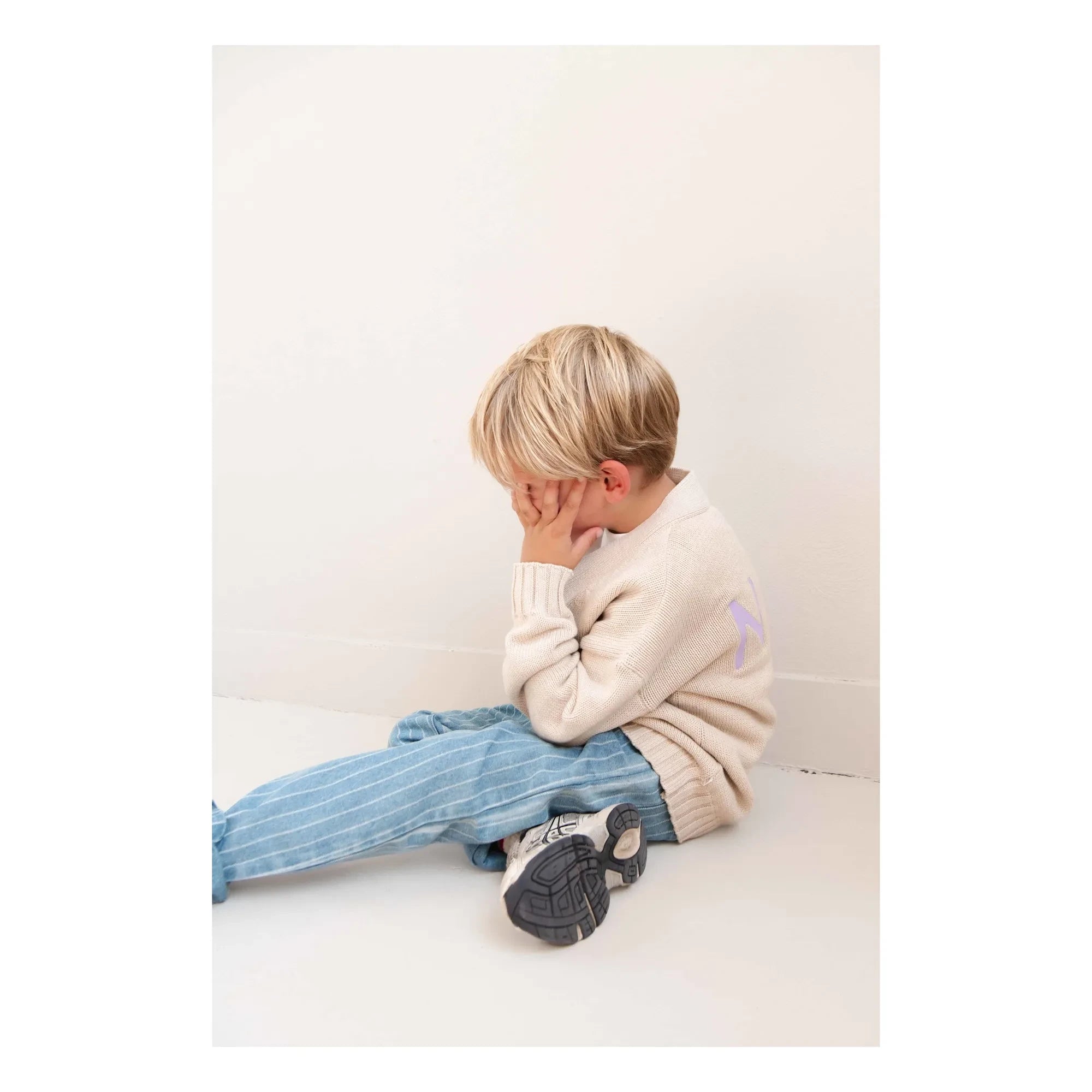 Jenest - Bio-Baumwoll gestreifte Jeans | Blau