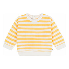 Petit Bateau - Terry Gestreiftes Sweatshirt | Gelb