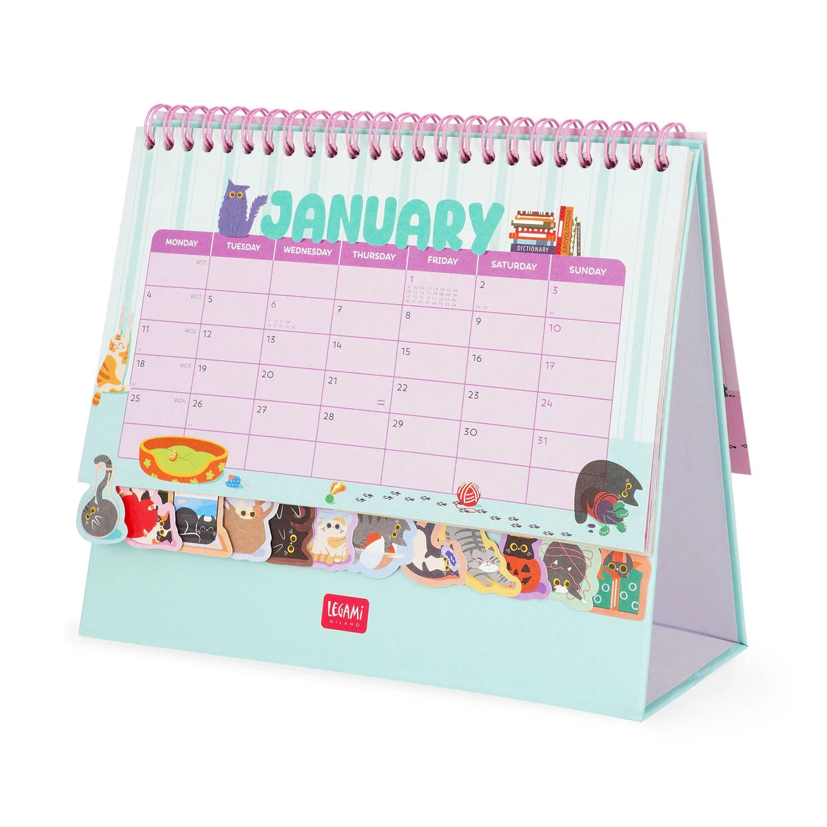 Legami - Desk Takvim ile Stickers - 2027