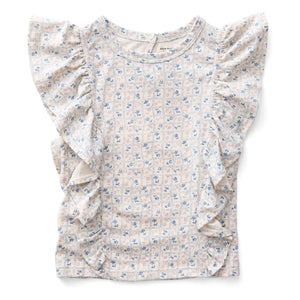 Soor Ploom - Angel Fleuri Bio-Baumwoll-Top | Ecru