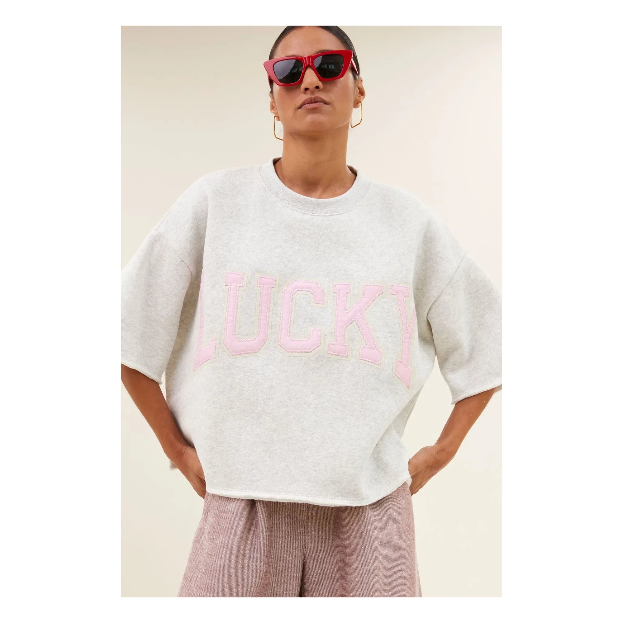 By Bar - Willow Lucky Cotton Sweatshirt | Grau