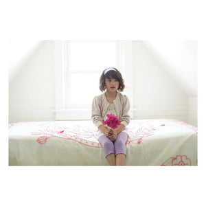 Soor Ploom - Karierter rosa Bio-Baumwoll-Cardigan | Lila