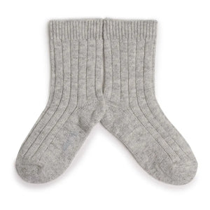 Collégien - Samoa Kaschmir-Merino-Wollsocken | Hellgrau