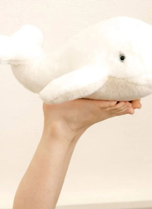 La Pelucherie - Romy Wal Plush Spielzeug, 35 cm | Weiß