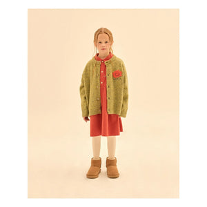 Jelly Mallow - Fröhliche Strickjacke | Olivgrün