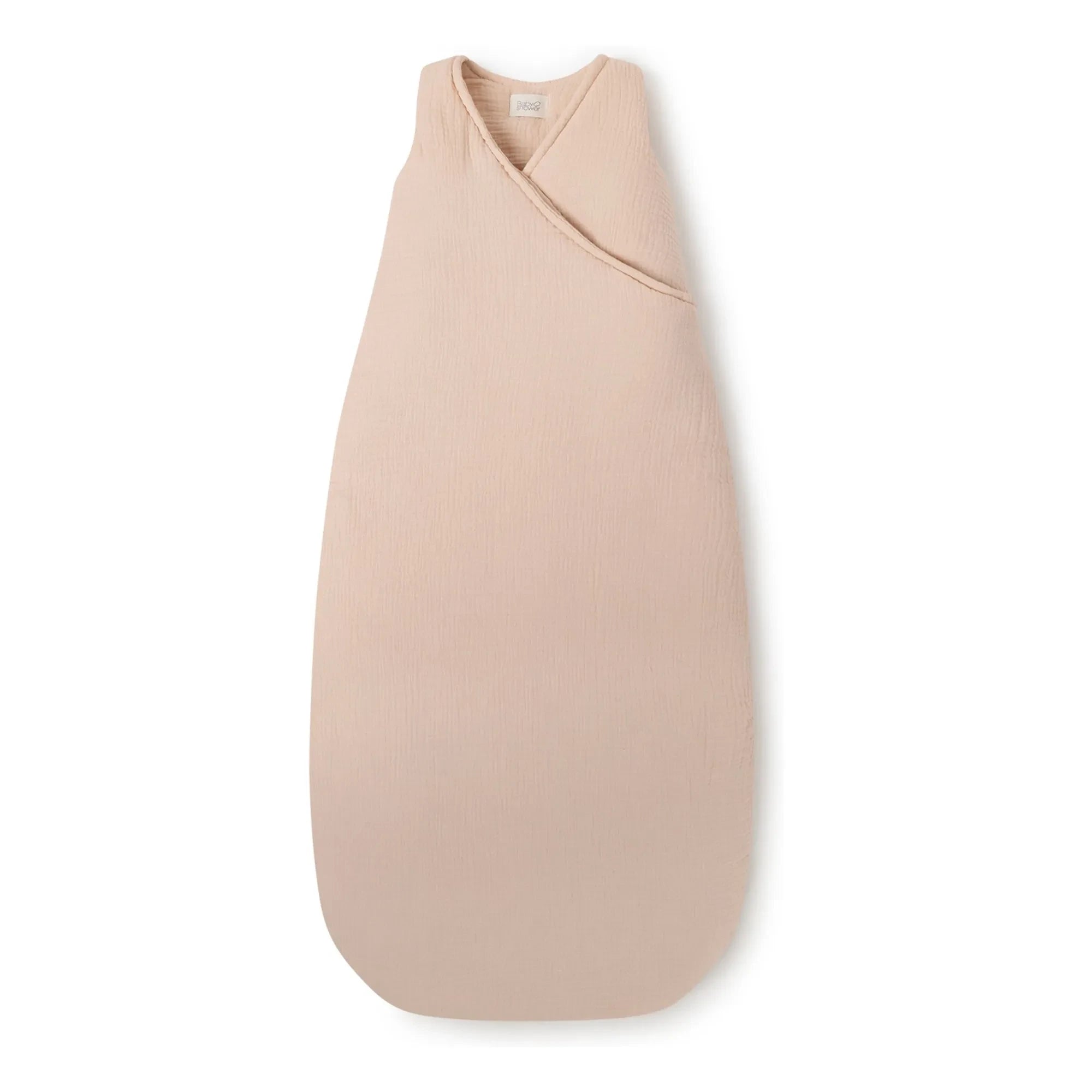 Babyshower - Wattierter Schlafsack aus Musselin | Blassrosa