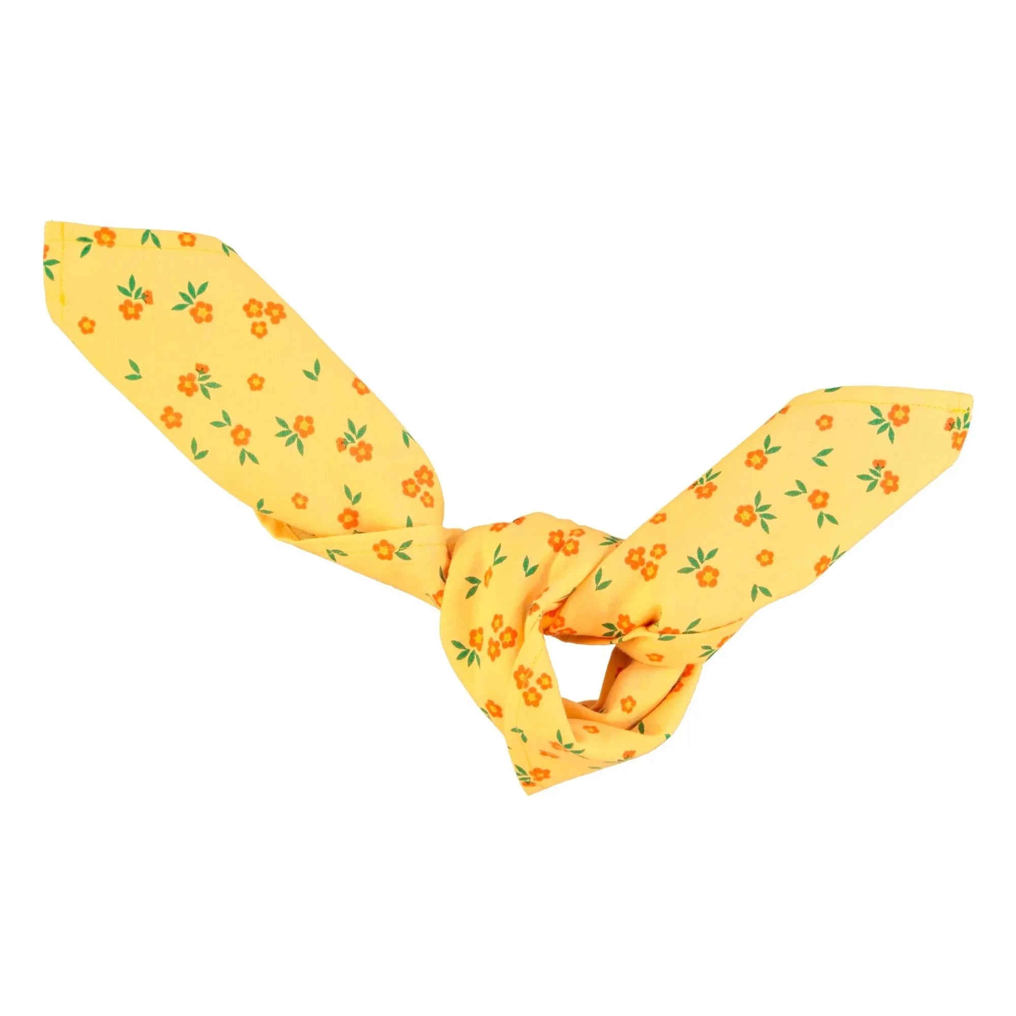 Piupiuchick - Organische Baumwolle Geblümtes Bandana | Gelb