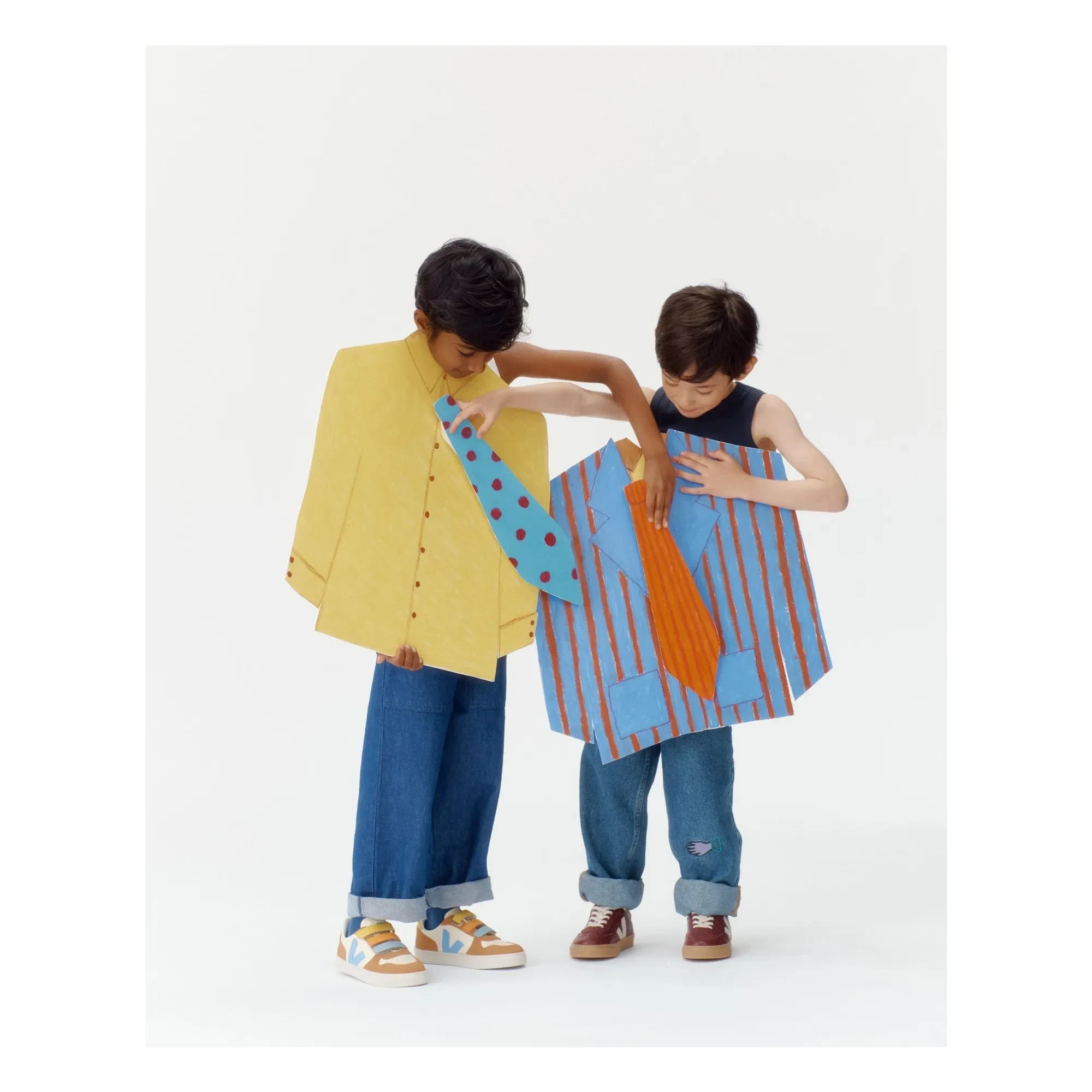 Veja - Scratch Sneakers Small V-10 Leder | Orange
