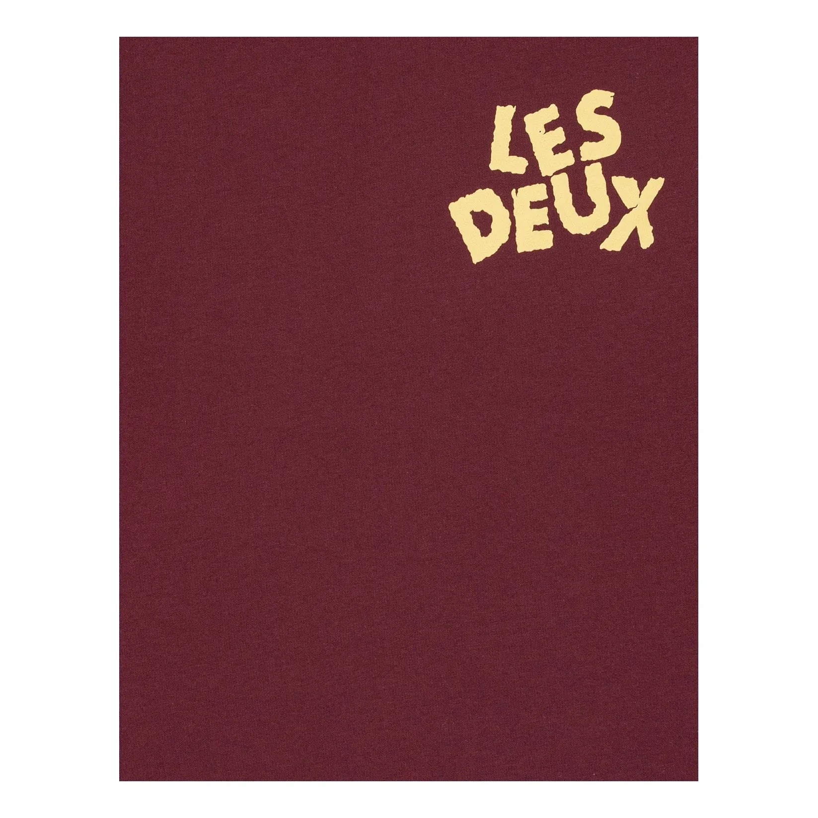 Les Deux - Les Deux Organik Pamuklu Tişört | Bordo