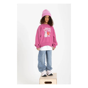 Hundred Pieces - Bisiklet yaka sweatshirt | Fuşya