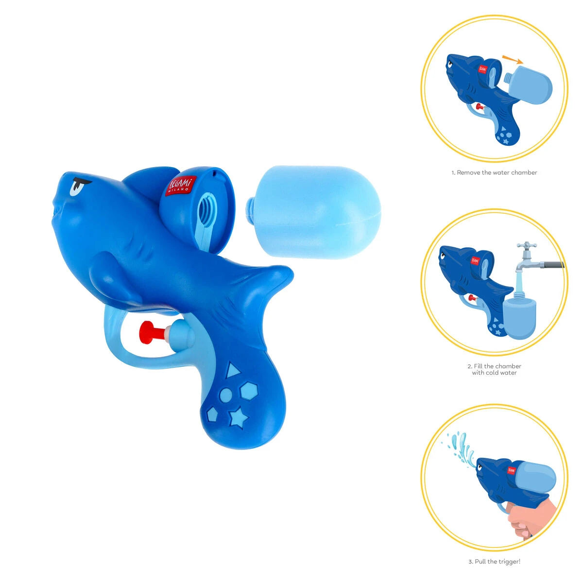 Legami - Wasserspritzpistole für Kinder - Wasserpistole