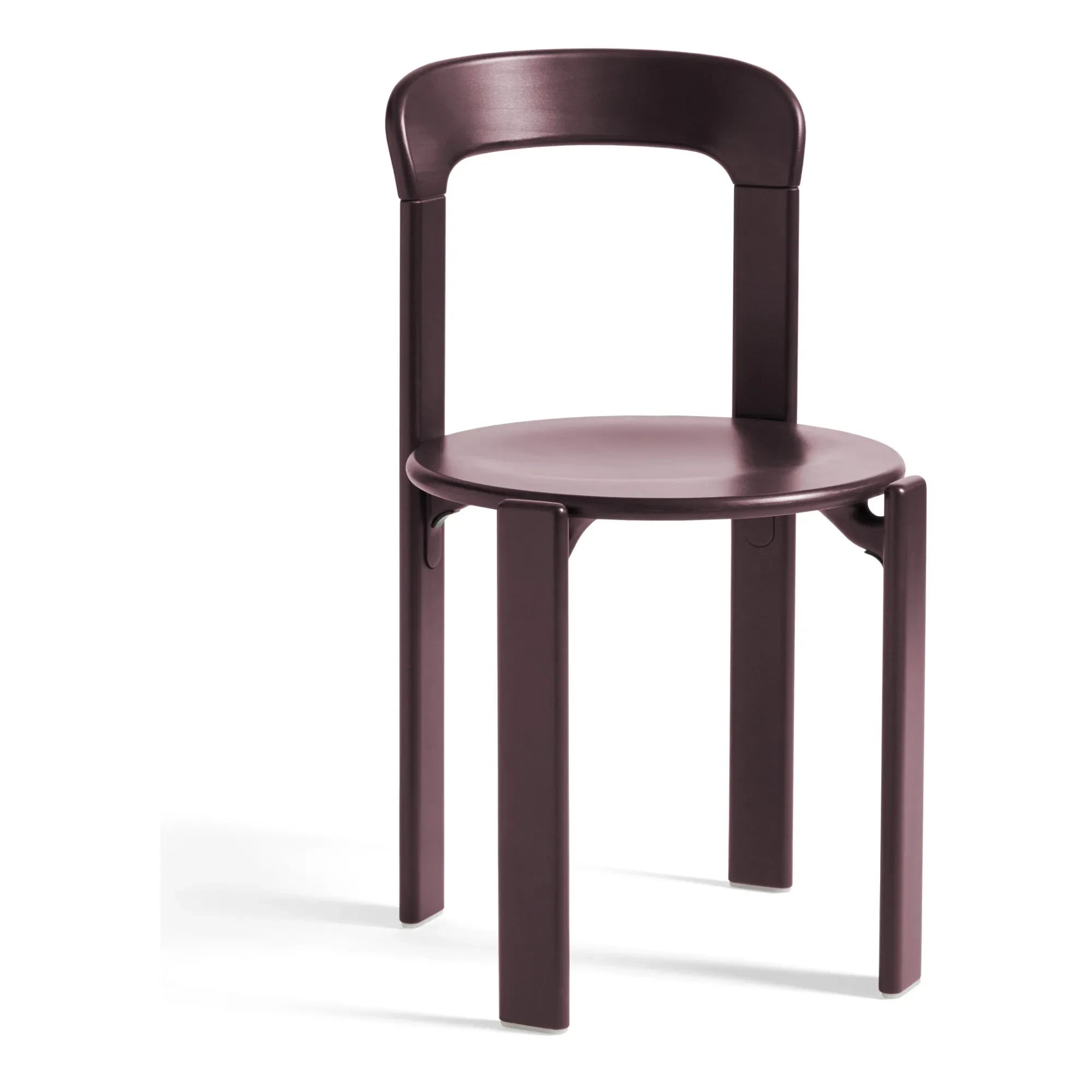 Hay - Rey Polierter Holzstuhl - Bruno Rey | Aubergine