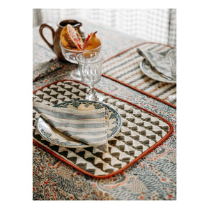 Le Monde Sauvage - Key West Serviette - 8er Set | Blau