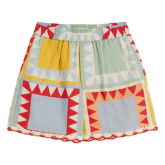 Stella McCartney Kids - Geometrische Shorts | Weiß