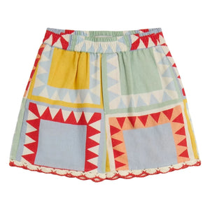 Stella McCartney Kids - Geometrische Shorts | Weiß