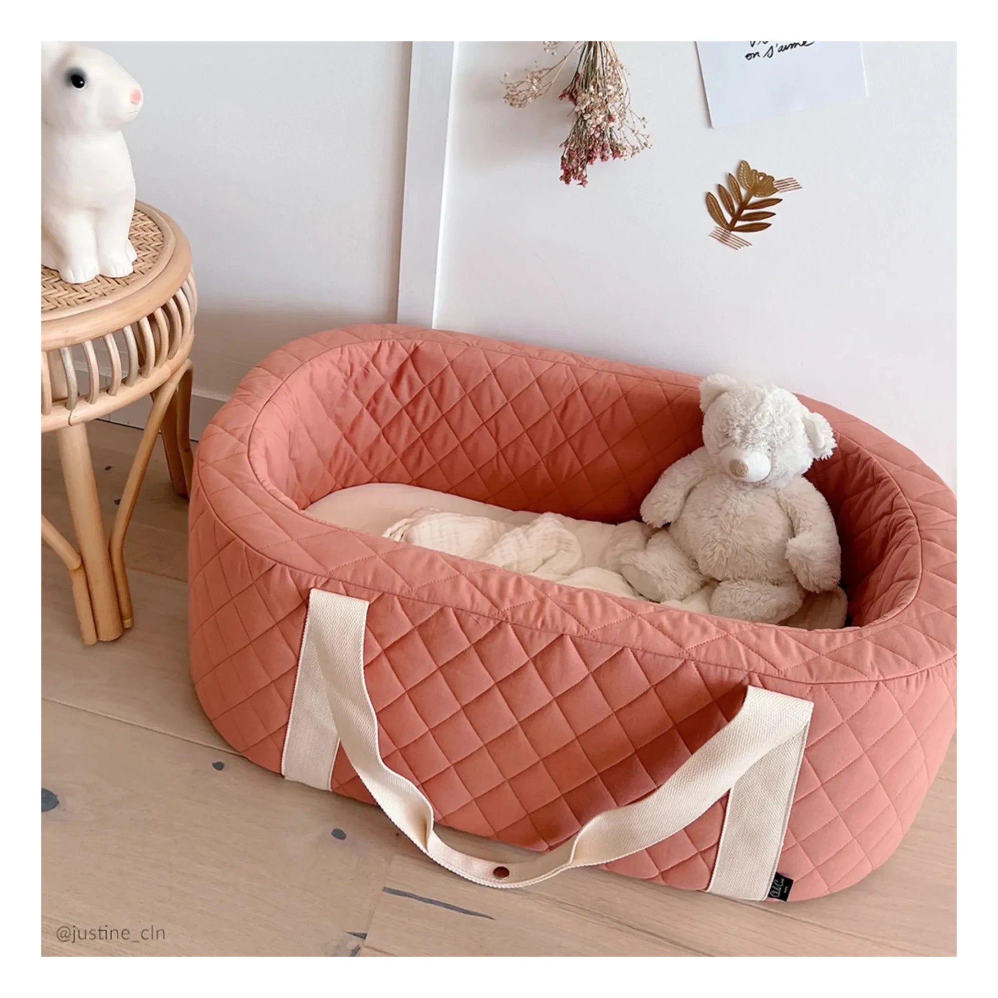 Charlie Crane - Kuko Babykorb | Rosenholz