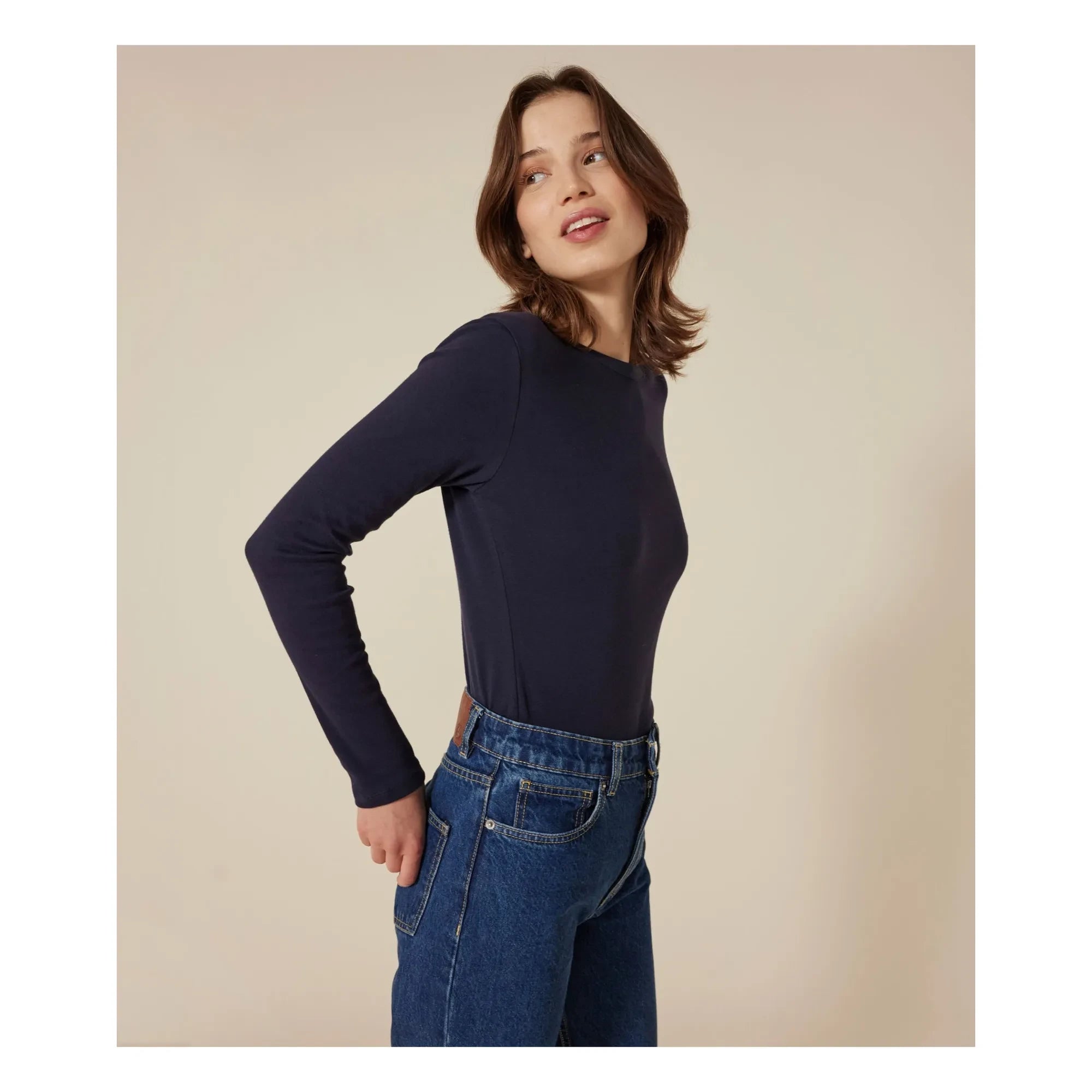 Petit Bateau - Das Kultige Langarmshirt - Damenkollektion | Marineblau