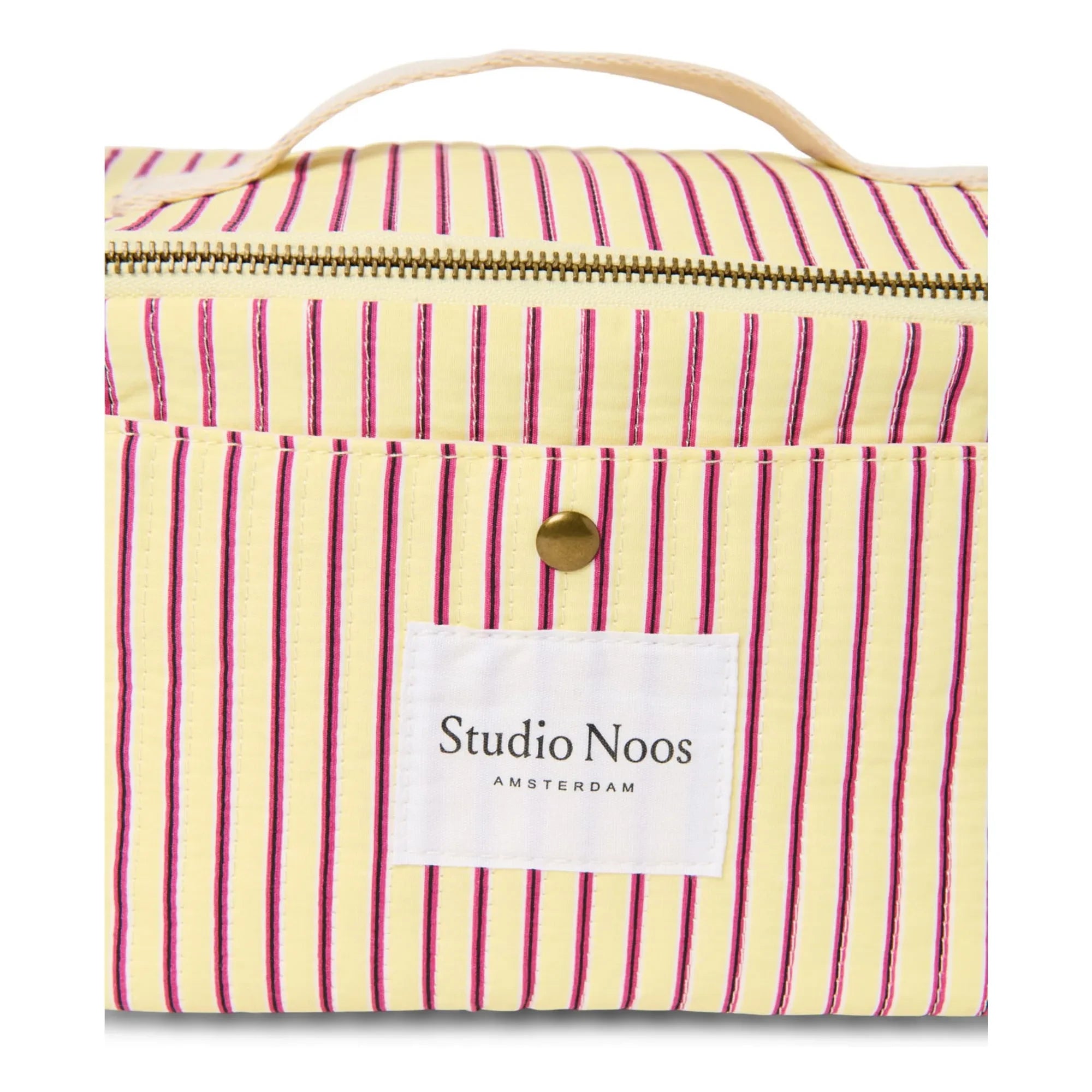 Studio Noos - Streifige Kühltasche | Blasses Gelb