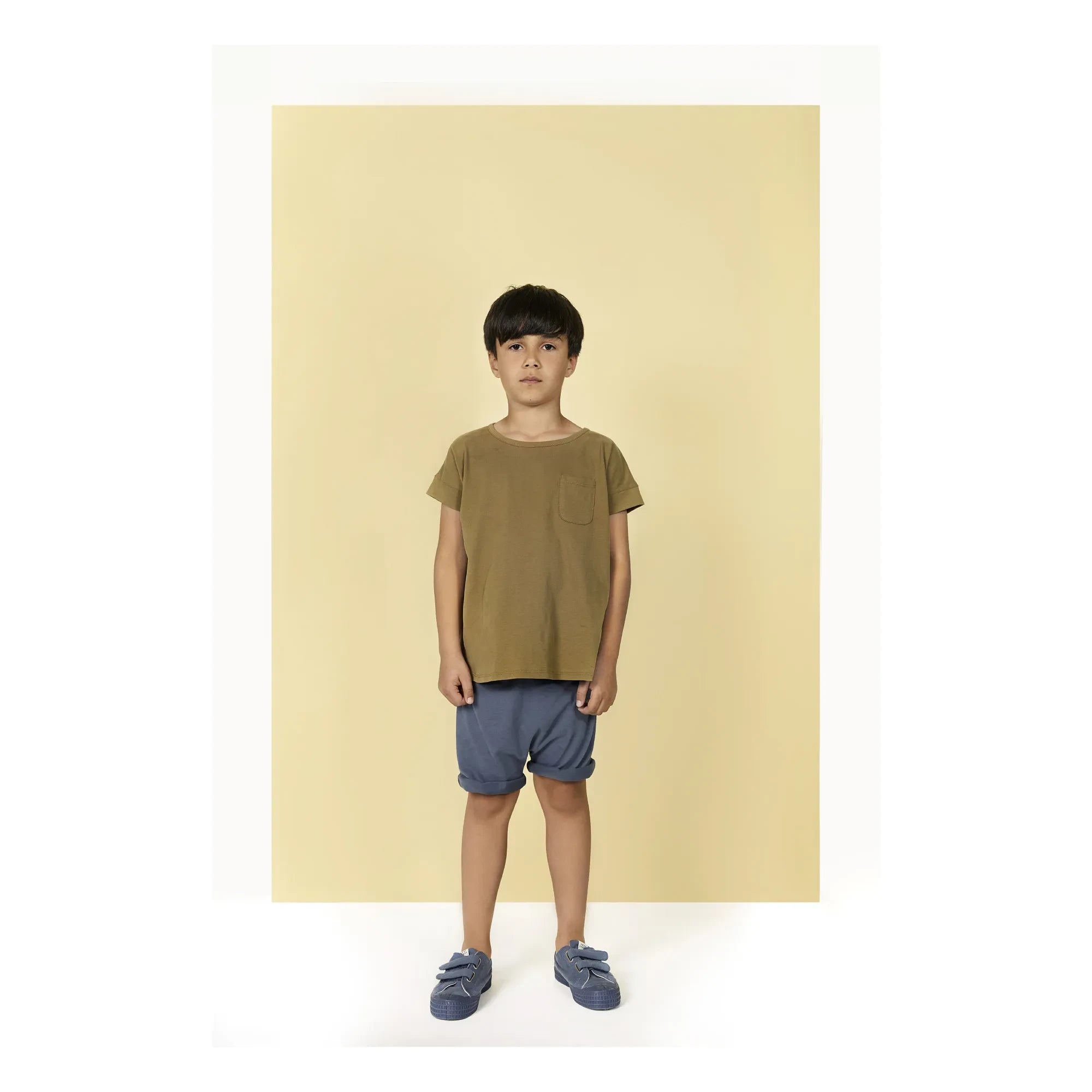 Gray Label - Bio-Baumwoll-Shorts | Graublau